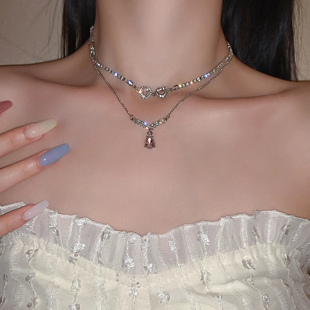 Vintage Butterfly Golden Stainless Steel Snake Chain Choker Necklace